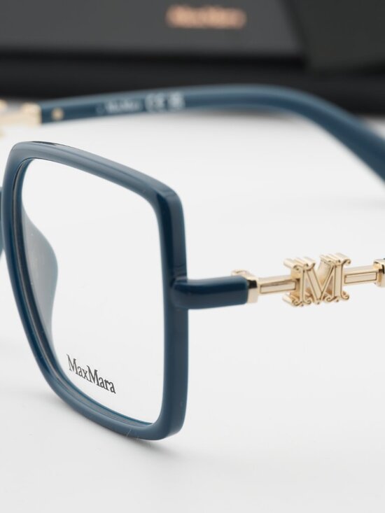 Max Mara MM5108-H 089 Square Eyeglasses - Turquoise / Gold 55mm main image 8
